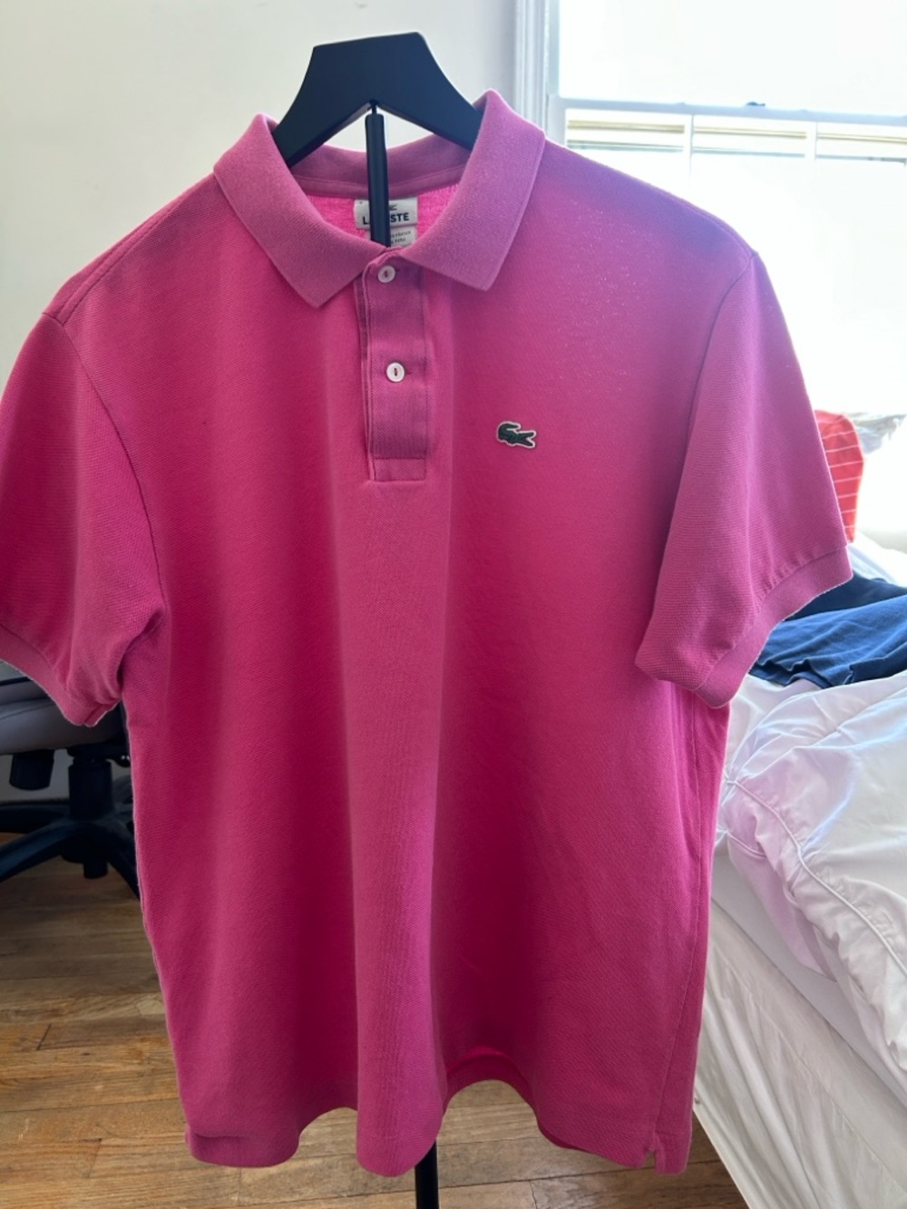 Lacoste Men's Polo in Fuchsia Pink
